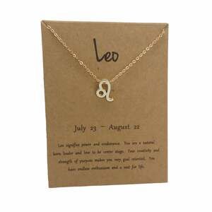 Francesca's Leo Pendant Necklace Gold Zodiac Horoscope Necklace